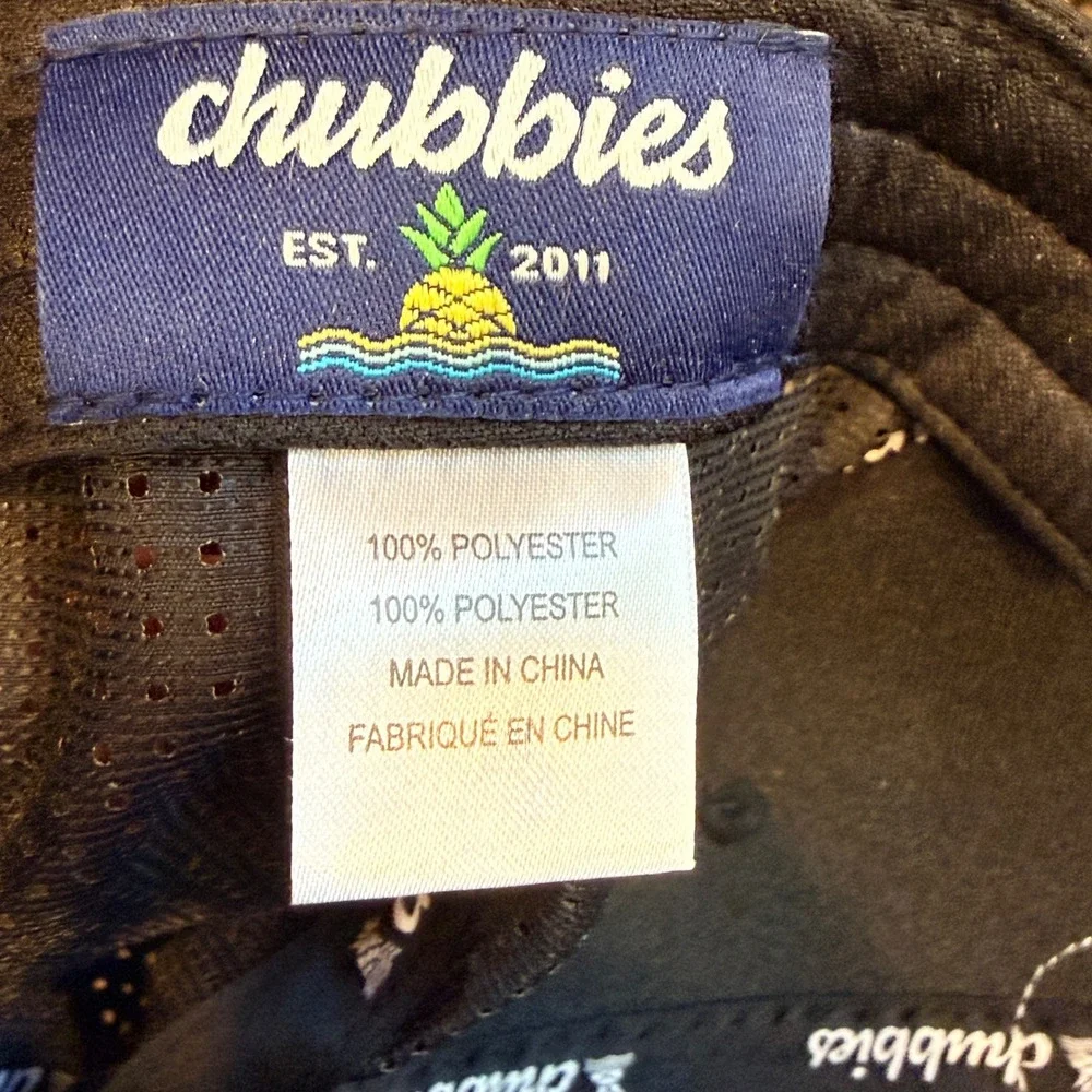 Chubbies The Cape Patch‎ All Day Hat Mens OS Navy Blue Polyester New